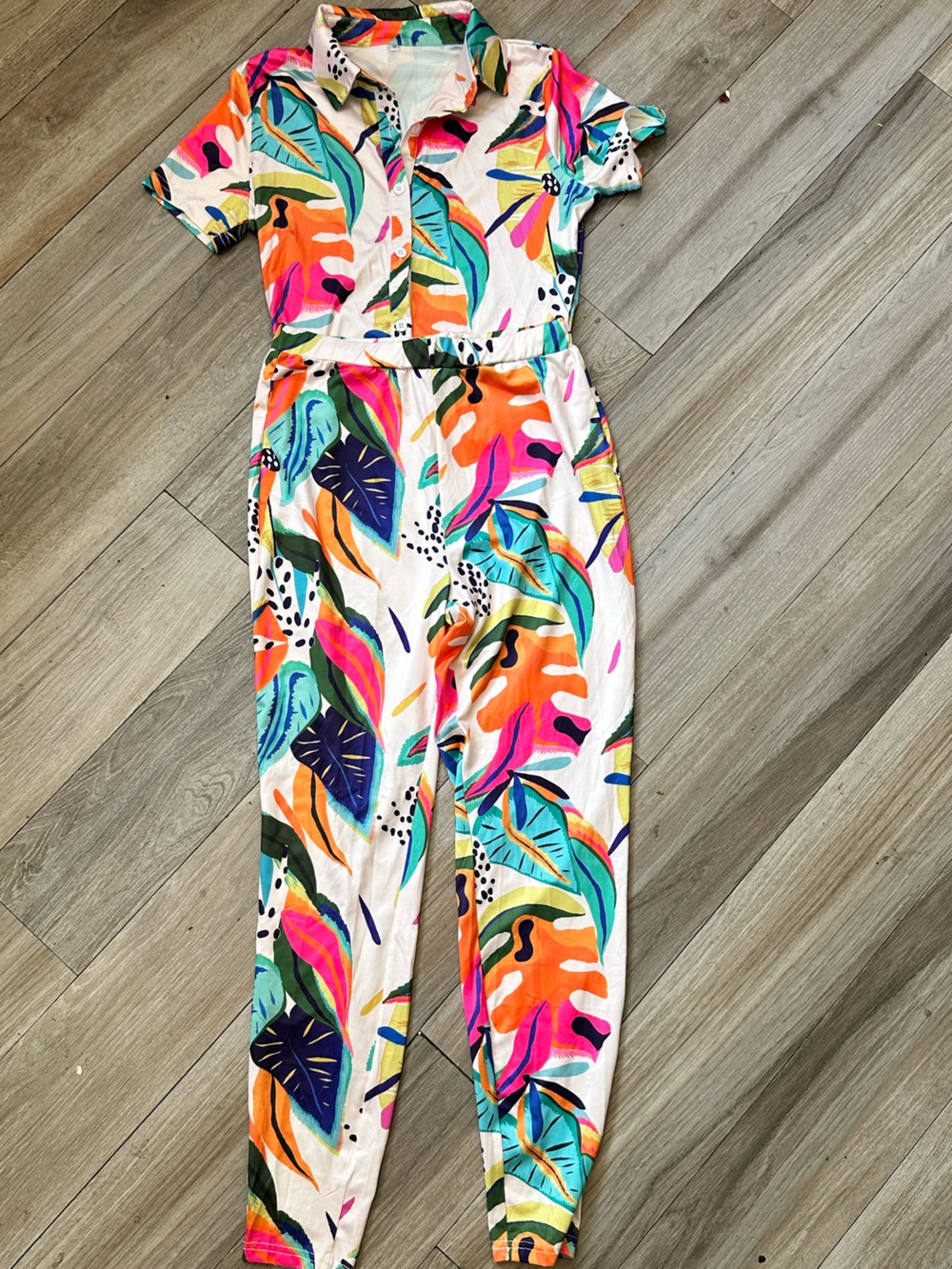 Kids Multicolor Tropical Print Two-Piece